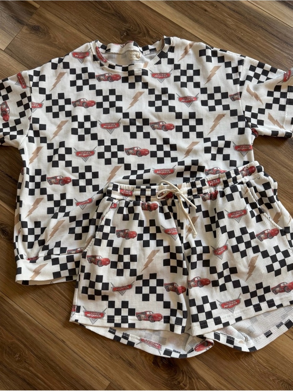 Magical Little Babes Disney Cars Waffle Knit Set